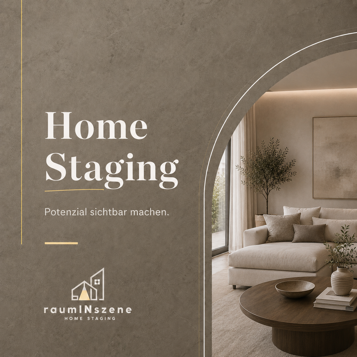 KI-generierte Visualisierung: Home Staging als beispielhafte Inszenierung