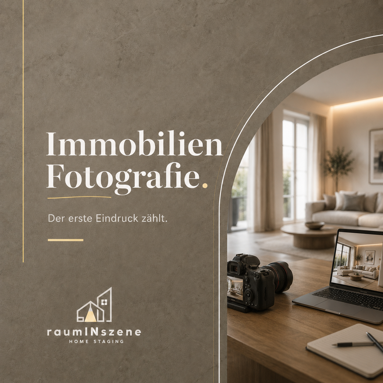 KI-generierte Visualisierung: Immobilienfotografie als Moodbild