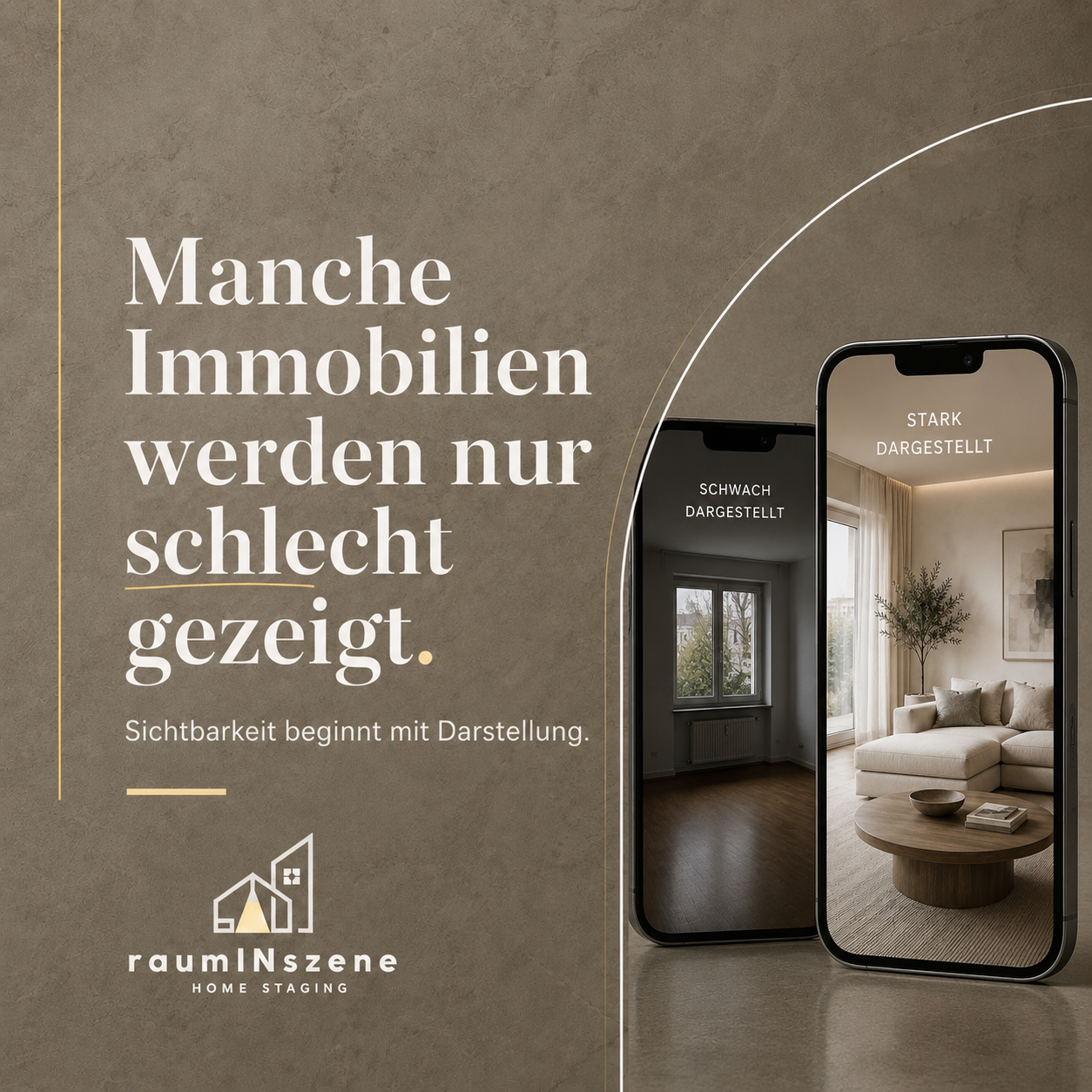 KI-generierte Visualisierung einer beispielhaften Immobilieninszenierung